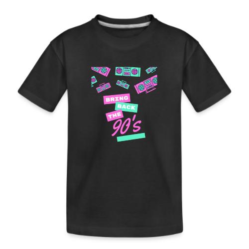 Bring Back The 90s Nostalgia Design| Retro 90s Art - Kid's Premium Organic T-Shirt