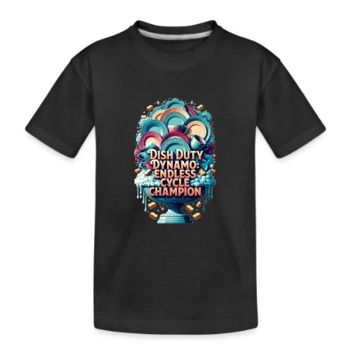 Dish Duty Dynamo T Shirt, Endless Cycle Champion - Kid's Premium Organic T-Shirt