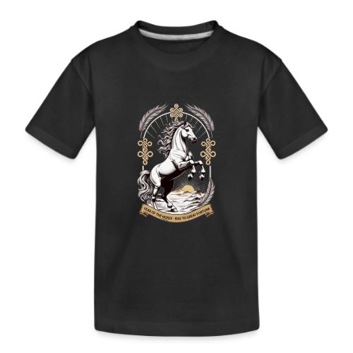 Year of the Horse Rearing T Shirt, Lunar New Year - Kid's Premium Organic T-Shirt