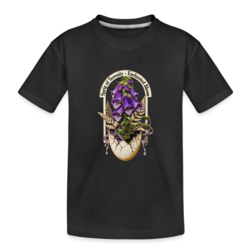 Spring Serenity Foxglove Tee, Easter Gift for wife - Kid's Premium Organic T-Shirt