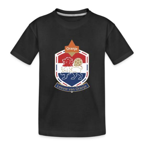 Netherlands Lion Crest T-Shirt, Dutch Badge Gift - Kid's Premium Organic T-Shirt