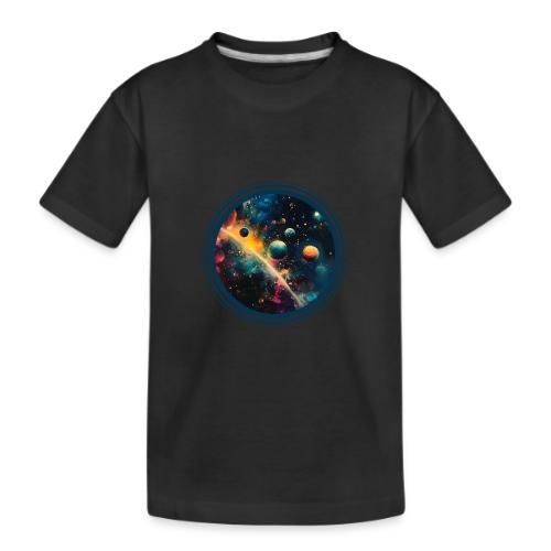 Painted Planetscape - Kid's Premium Organic T-Shirt