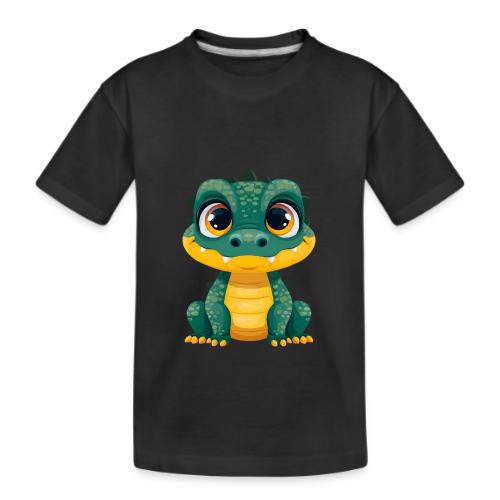 Smiling Cartoon Alligator - Kid's Premium Organic T-Shirt