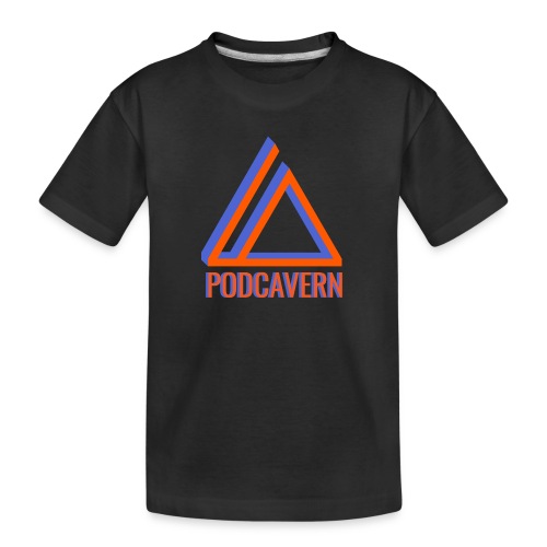 PodCavern Logo - Kid's Premium Organic T-Shirt