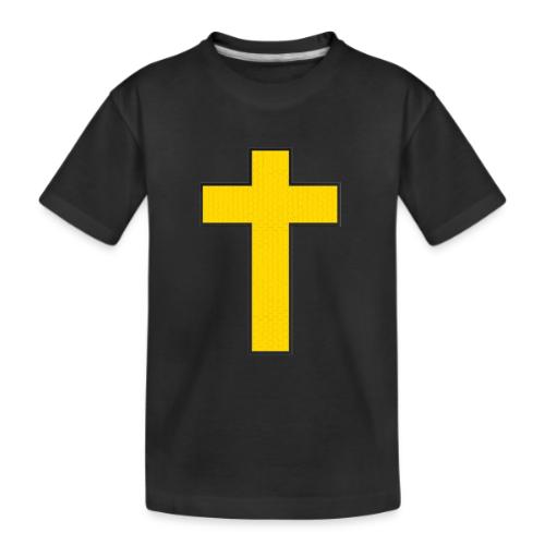 Kevlar Cross Shirt–Christian Strength and Protect - Kid's Premium Organic T-Shirt