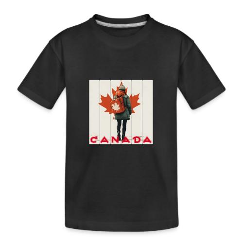 Canada: Proud Canadian Woman - Kid's Premium Organic T-Shirt