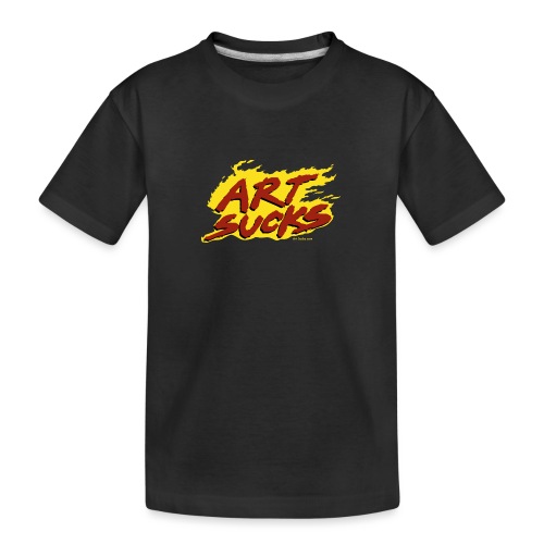 Flaming Art Sucks - Kid's Premium Organic T-Shirt