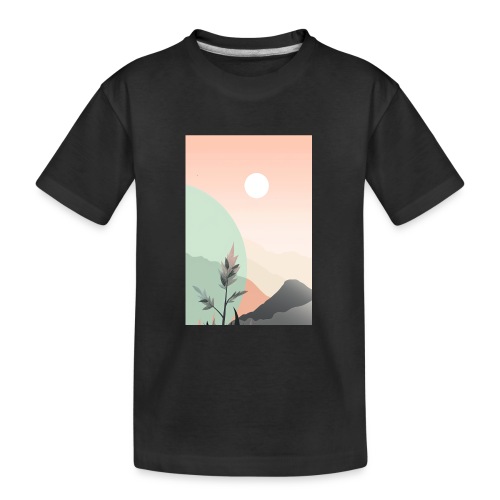 Retro Sunrise - Kid's Premium Organic T-Shirt