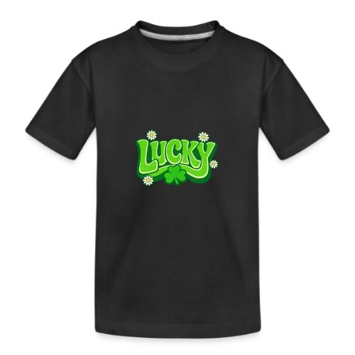 Lucky 70s Retro T-Shirt - Kid's Premium Organic T-Shirt