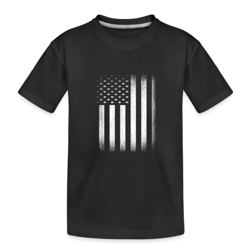 US Flag Distressed - Kid's Premium Organic T-Shirt