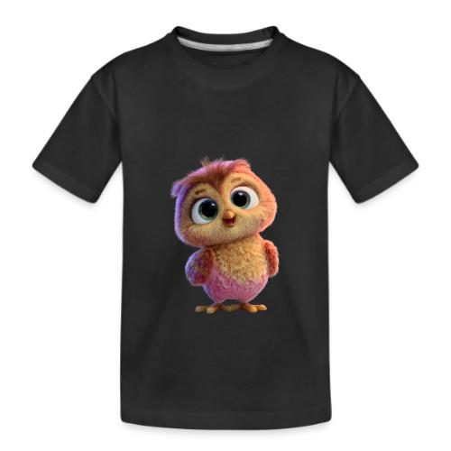 Adorable Baby Owl with Big Eyes - Kid's Premium Organic T-Shirt