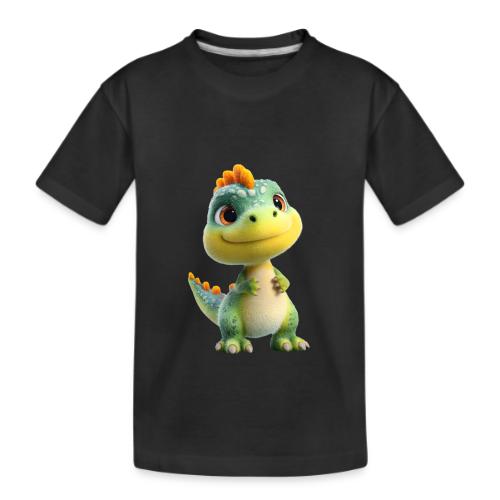 Playful 3D Baby Dinosaur - Kid's Premium Organic T-Shirt