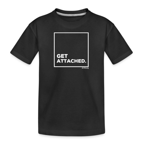 Get Attached | White - Kid's Premium Organic T-Shirt
