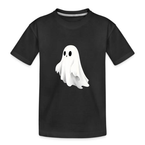 Cute Ghost Cartoon Design - Kid's Premium Organic T-Shirt