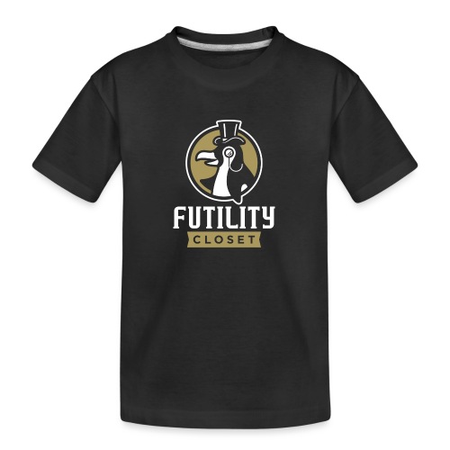 Futility Closet Logo - Reversed - Kid's Premium Organic T-Shirt