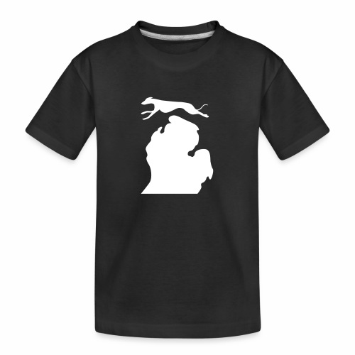 Greyhound Bark Michigan - Kid's Premium Organic T-Shirt