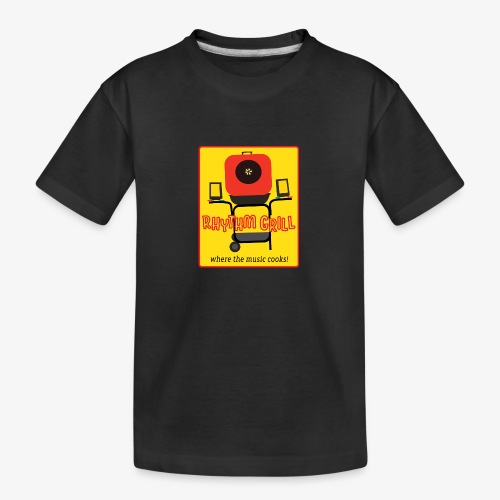 Rhythm Grill patch logo - Kid's Premium Organic T-Shirt