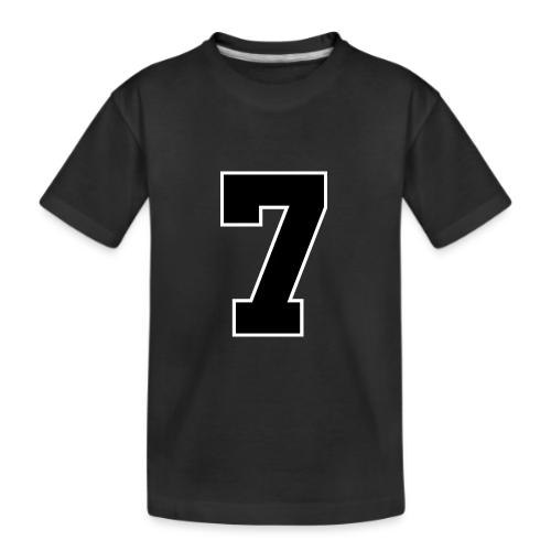 Varsity Number 7 Athletic Look - Kid's Premium Organic T-Shirt