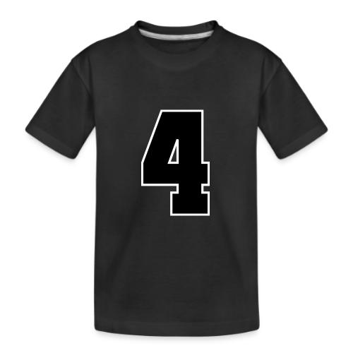 Varsity Number 4 College Style - Kid's Premium Organic T-Shirt