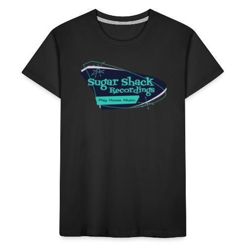 Mid Century Shack Blue Blue - Kid's Premium Organic T-Shirt