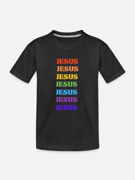 JESUS Jesus Jesus - Kid's Premium Organic T-Shirt - black - Front
