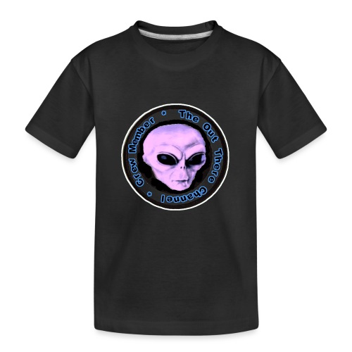 Badge crewPINKY with Back Crew Logo - Kid's Premium Organic T-Shirt