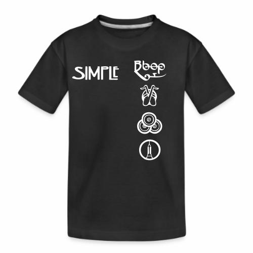 simplesymbolsvert - Kid's Premium Organic T-Shirt