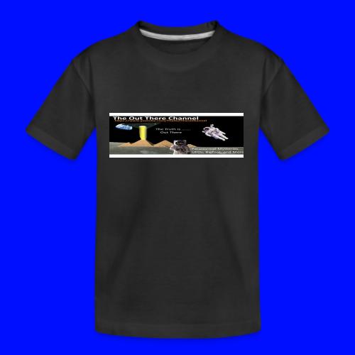 UFO Pyramids TheOutThereChan with large crew back - Kid's Premium Organic T-Shirt
