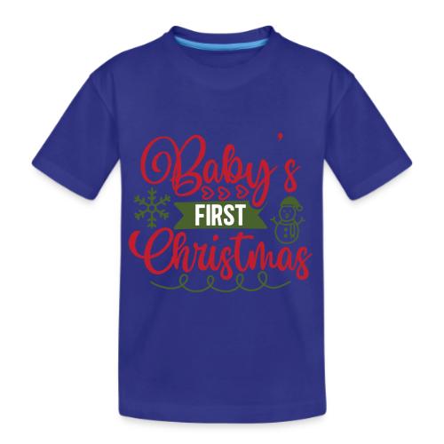 Baby s First Christmas - Kid's Premium Organic T-Shirt