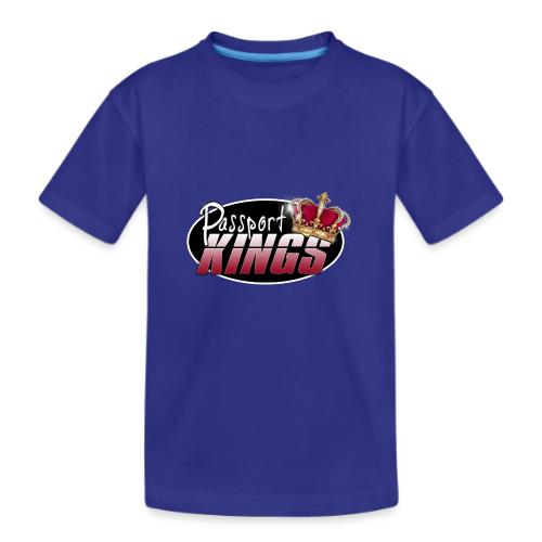 Passport Kings logo for dark shirts - Kid's Premium Organic T-Shirt
