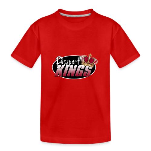 Passport Kings logo for dark shirts - Kid's Premium Organic T-Shirt