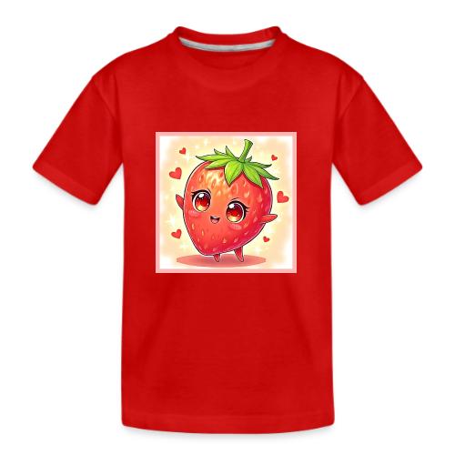 Adorable Sweet Strawberry Bliss - Kid's Premium Organic T-Shirt