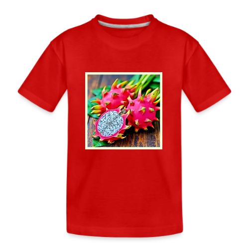 Vibrant Dragon Fruit Beauty Design - Kid's Premium Organic T-Shirt