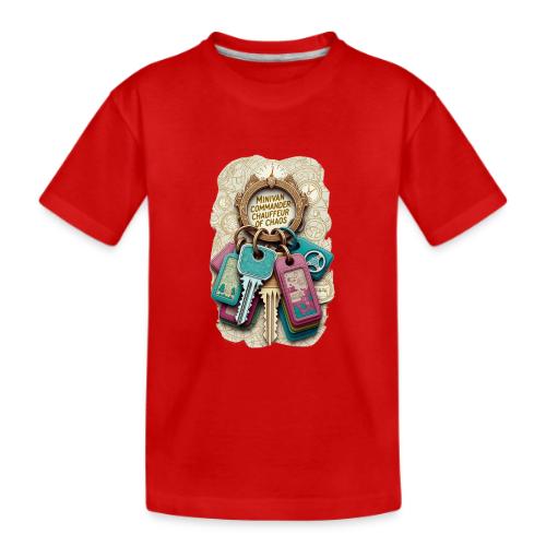 Minivan Commander T Shirt, Chauffeur of Chaos Mug - Kid's Premium Organic T-Shirt