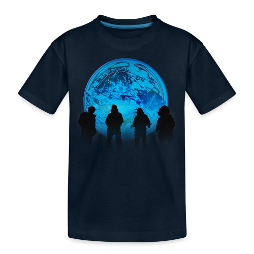 MOON KISS (Explorers) - Kid's Premium Organic T-Shirt