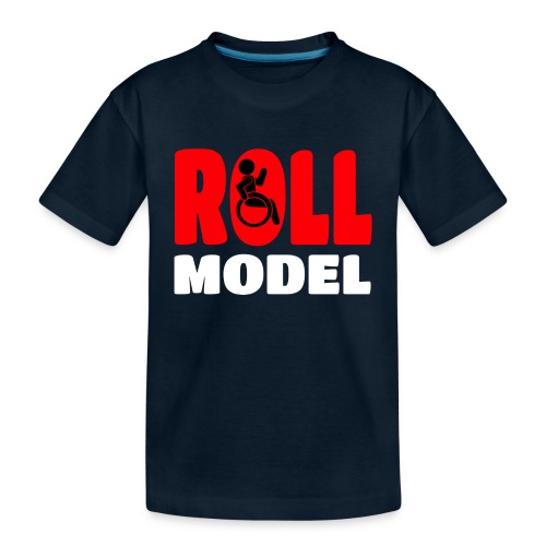 This wheelchair user is also a roll model - Kid's Premium Organic T-Shirt
