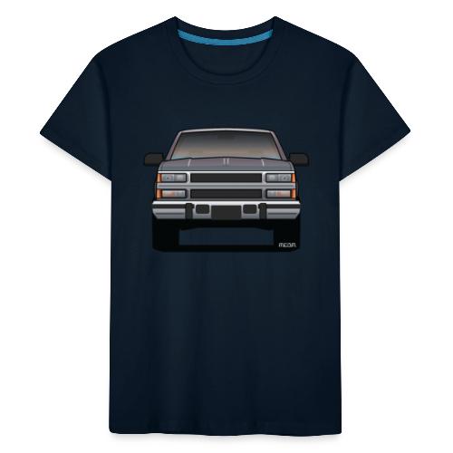 Design Icon: American Bowtie Silver Urban Truck - Kid's Premium Organic T-Shirt