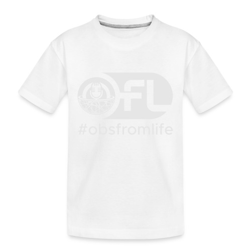 Observations from Life Logo with Hashtag - Kid's Premium Organic T-Shirt