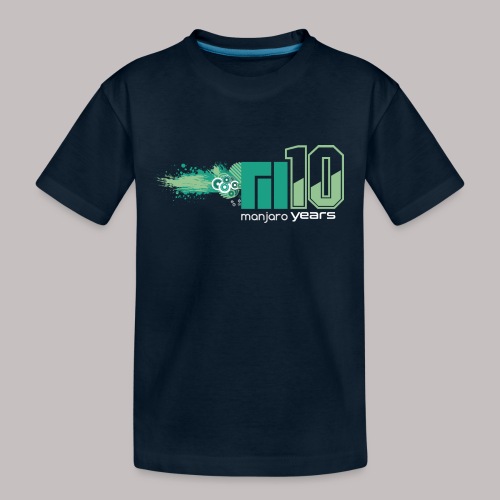 Manjaro 10 years splash - Kid's Premium Organic T-Shirt