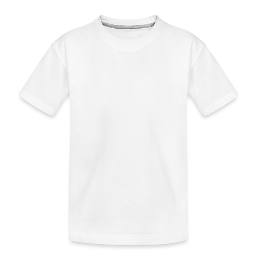 ❤️ + 🎧 (white outline) - Kid's Premium Organic T-Shirt