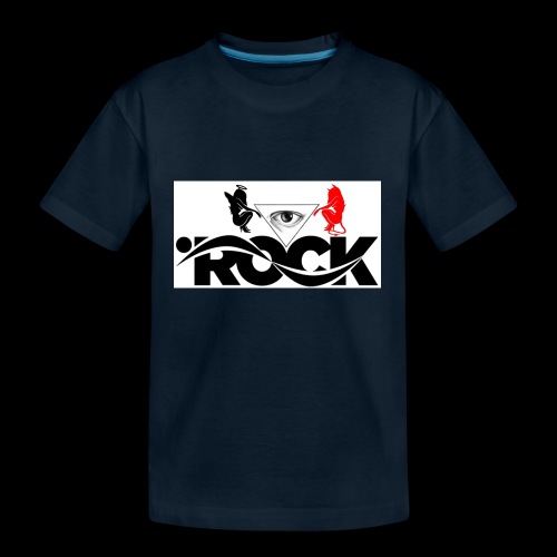 Eye Rock Devil Design - Kid's Premium Organic T-Shirt