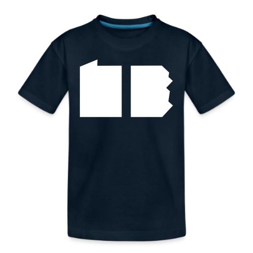 Happy Valley Helmet Stripe (on Blue) - Kid's Premium Organic T-Shirt