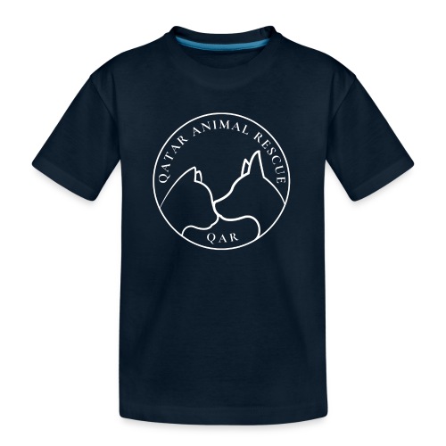Merch with White Logo - Kid's Premium Organic T-Shirt