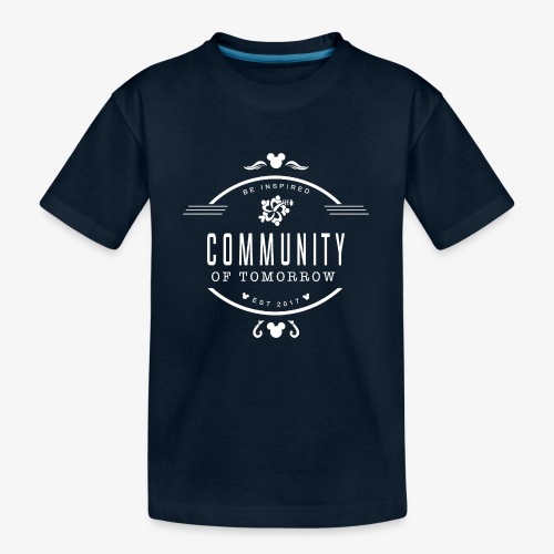 Community Of Tomorrow Be Inspired (White) - Kid's Premium Organic T-Shirt