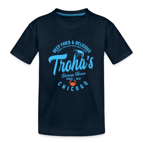 Deep Fried & Delicious Design dark colored shirts - Kid's Premium Organic T-Shirt