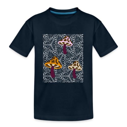 Fall Season Mushroom Designs - Kid's Premium Organic T-Shirt