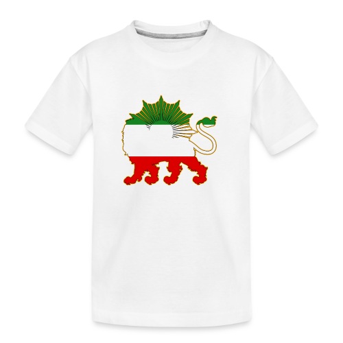Lion and Sun Flag - Kid's Premium Organic T-Shirt