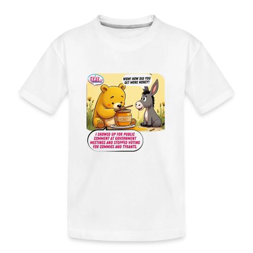 Honey Bear - Fire Tyrants - Kid's Premium Organic T-Shirt