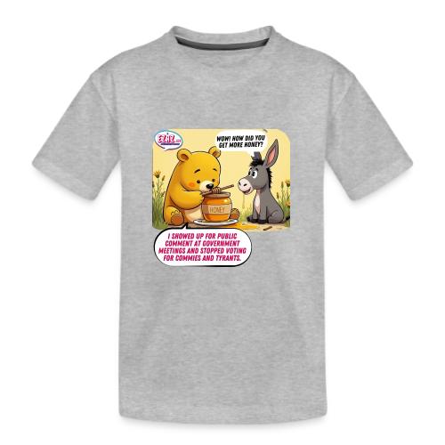 Honey Bear - Fire Tyrants - Kid's Premium Organic T-Shirt