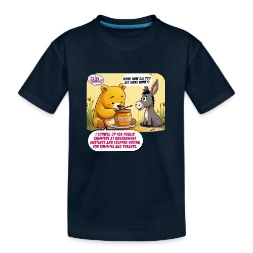 Honey Bear - Fire Tyrants - Kid's Premium Organic T-Shirt